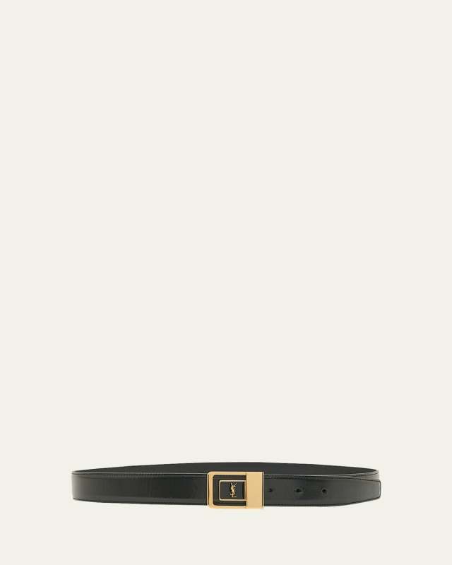 YSL Buckle Leather Belt